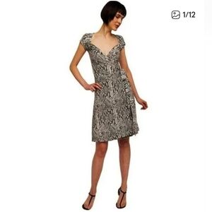 Norma Kamali Snakespin Print wrap Dress
